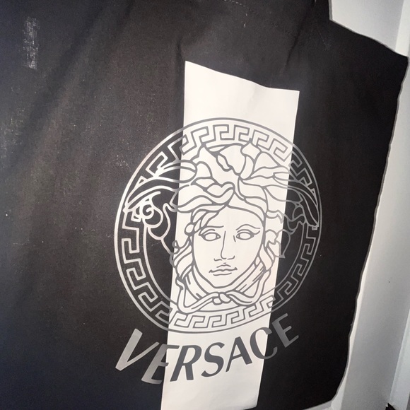 Black canvas tote bag size 15x16 - Picture 4 of 8